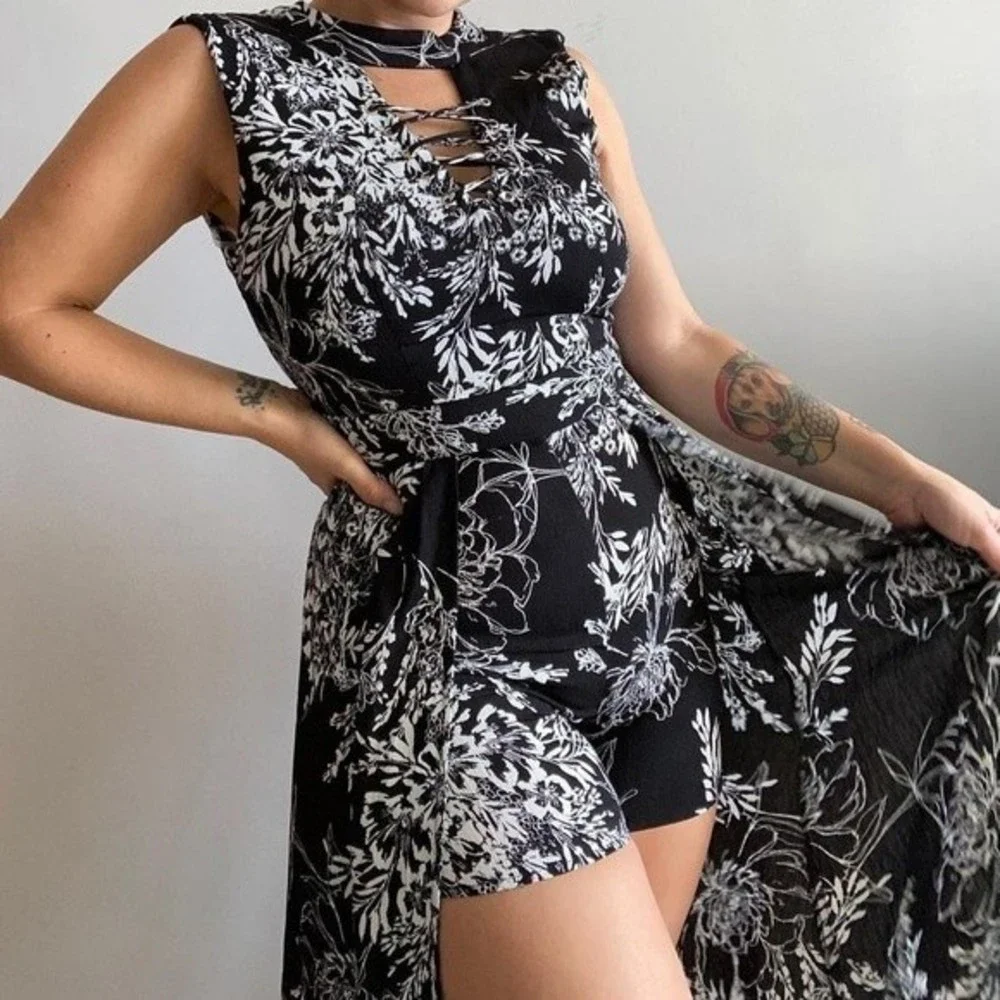 đź‘—Takara Romper - Short with Overskirt. - Picture 2 of 3